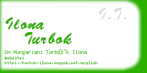 ilona turbok business card